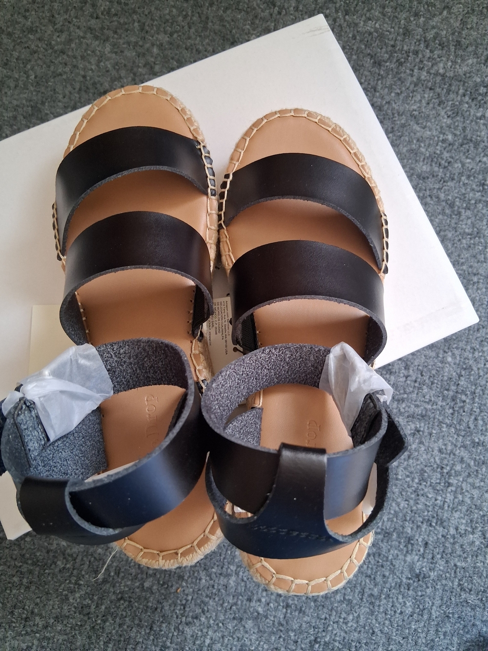 Black Espadrille Platform Sandals - Women - Picture 7 of 14
